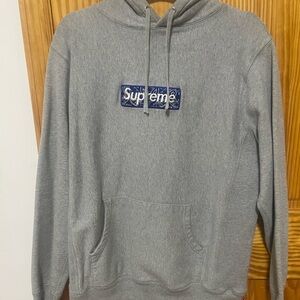 Supreme Bandana BOGO Gray Hoodie